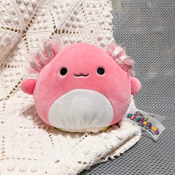 5" Archie the Axolotl / Tristan the Dinosaur Flipamallow Squishmallow | BNWT - Picture 1 of 5